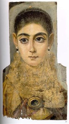  The Fayum Mummy Portrait of a Woman:  A Glimpse into Eternal Beauty and Enigmatic Elegance!